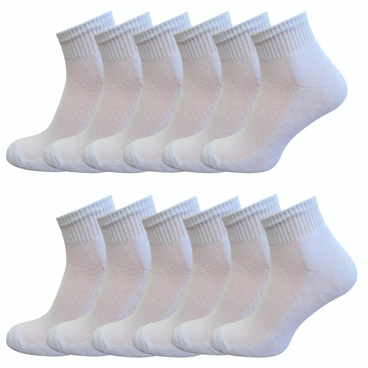 Weiße Sportsocke kurzer Schaft