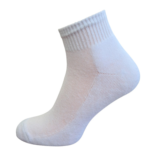 Weiße Sportsocke kurzer Schaft