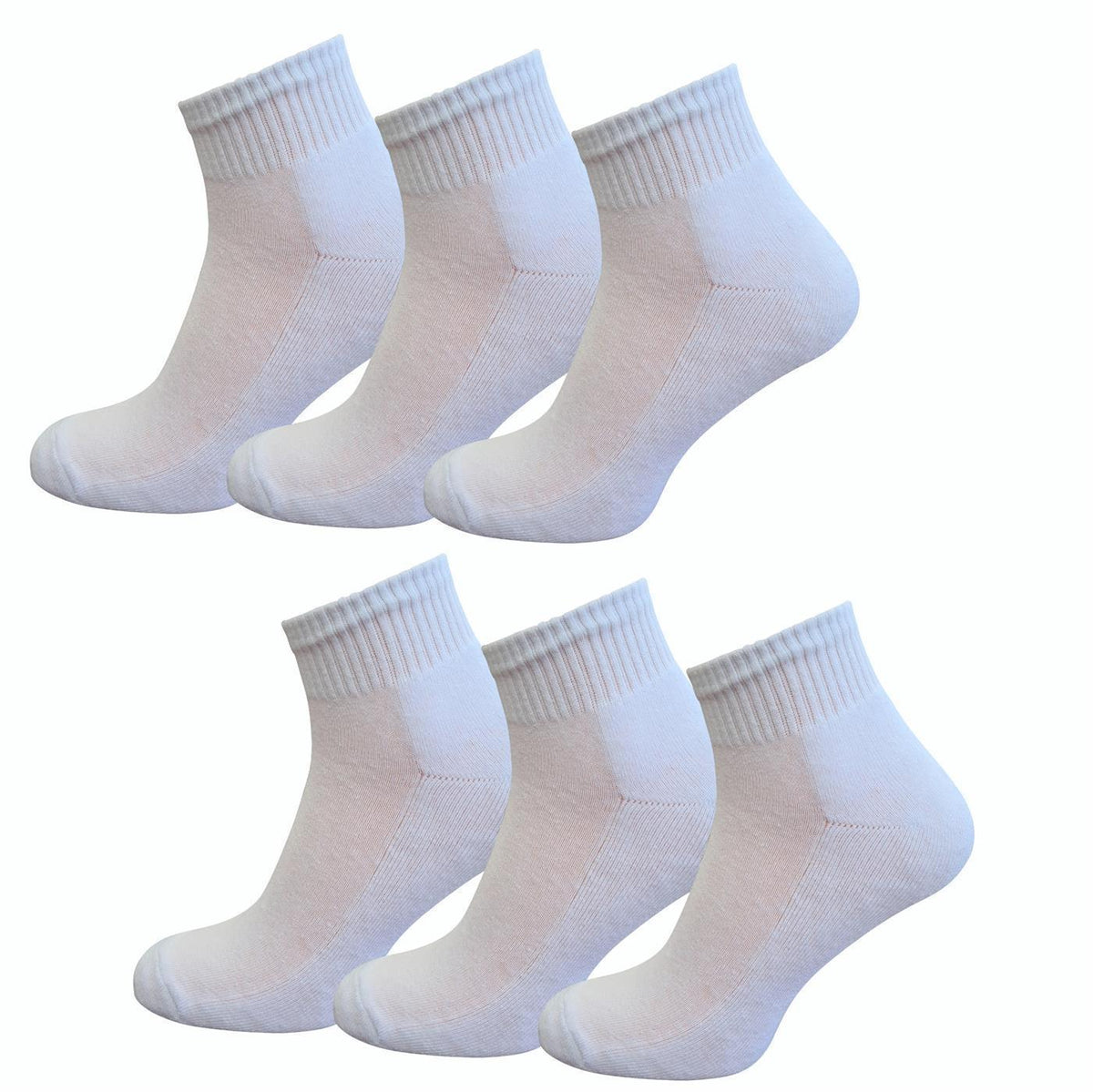 Weiße Sportsocke kurzer Schaft