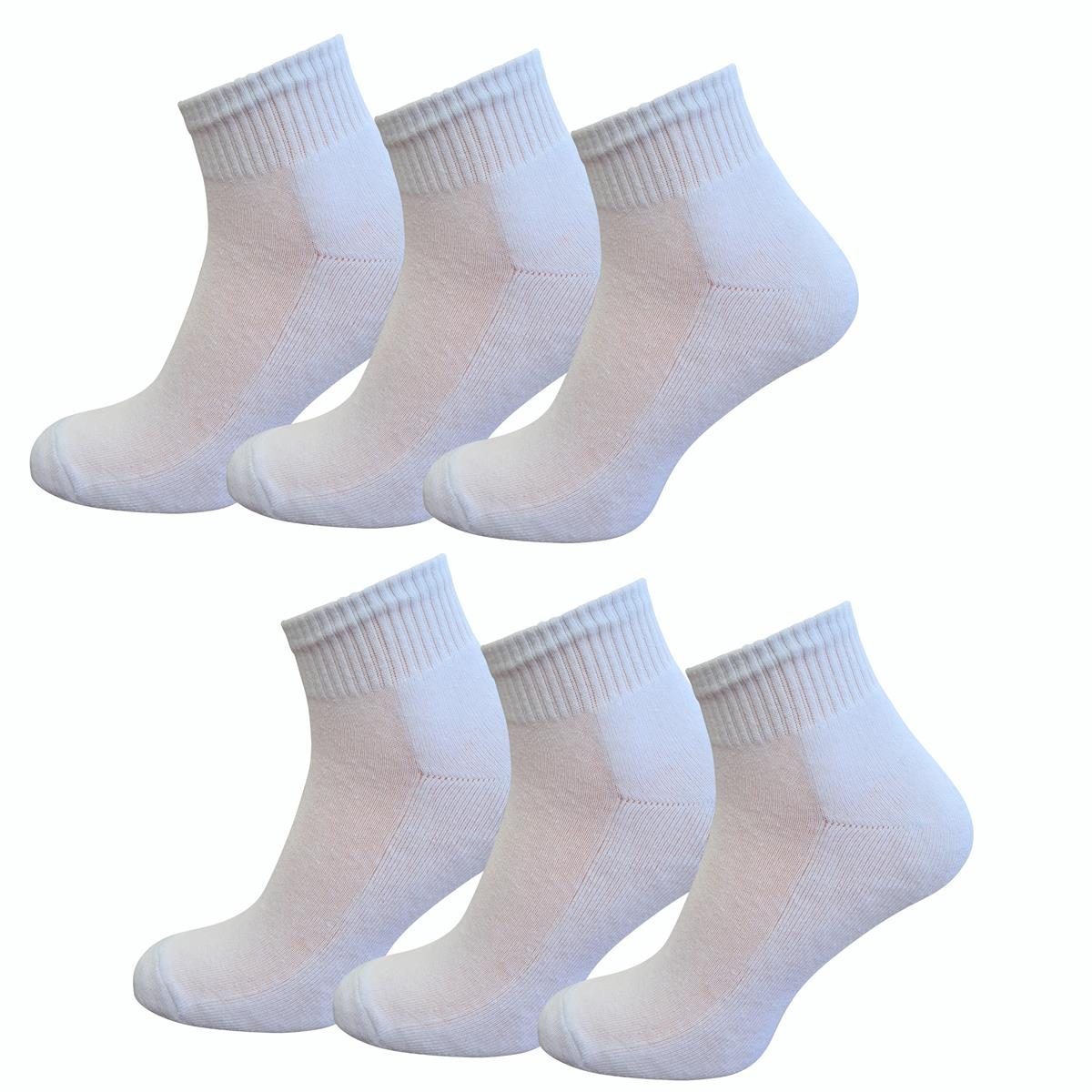 Weiße Sportsocke kurzer Schaft