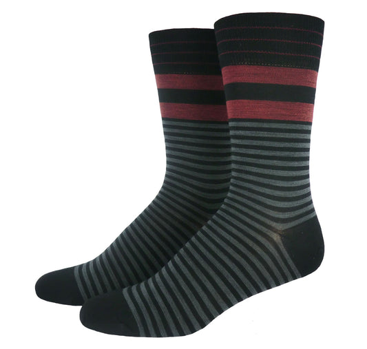 Wollsocken geringelt aus 80% kbT Wolle