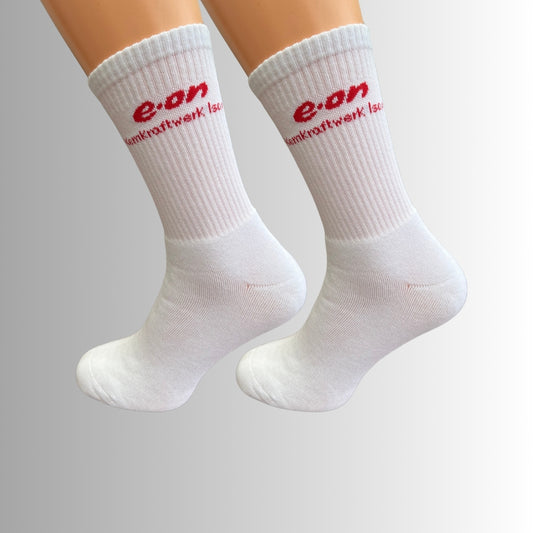 Sportsocken mit Firmenlogo