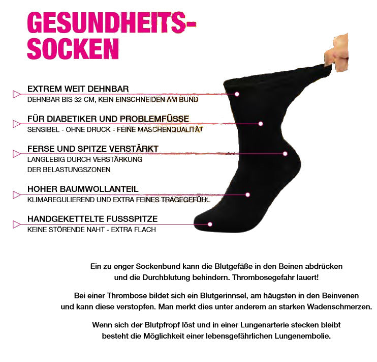 Socken Extrem Weit silbergrau | 2Paar
