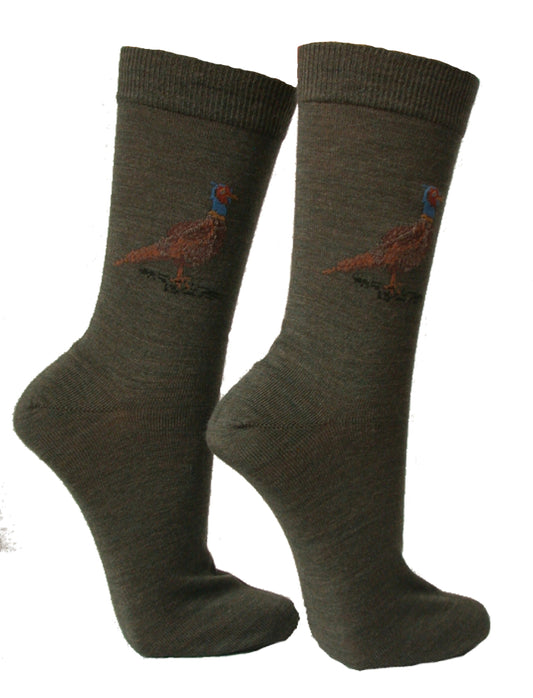 Jagdsocken Wolle mit Jagdmotiv