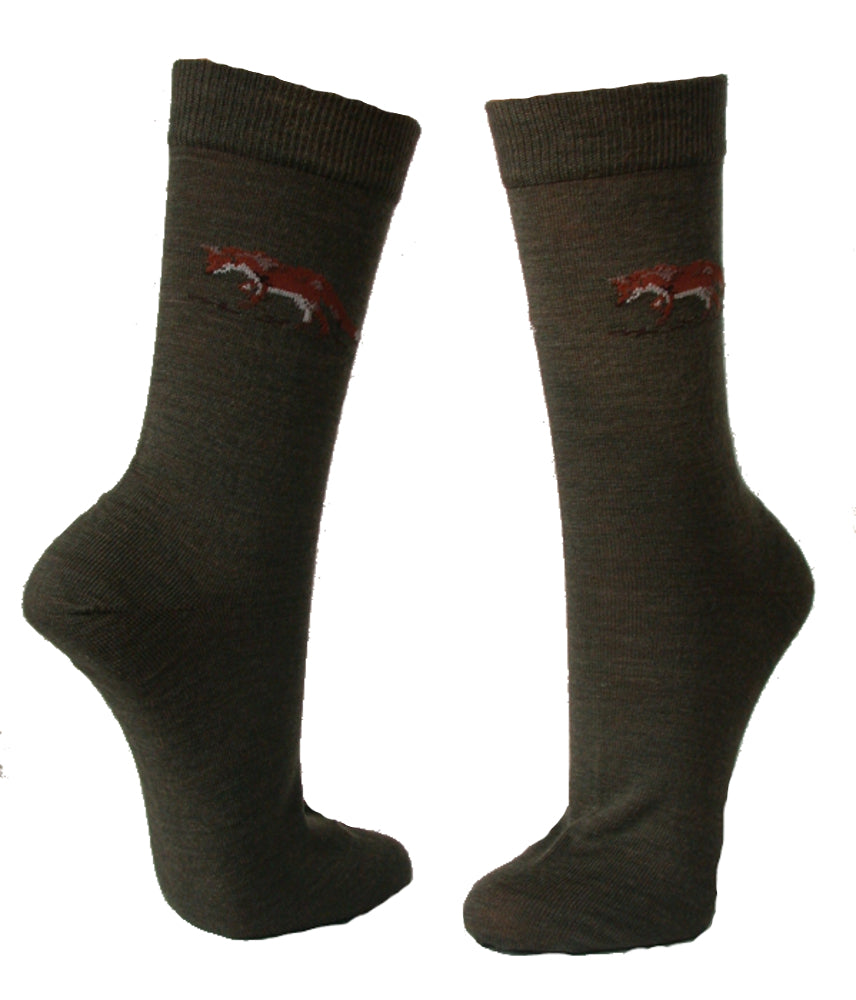 Jagdsocken Wolle mit Jagdmotiv