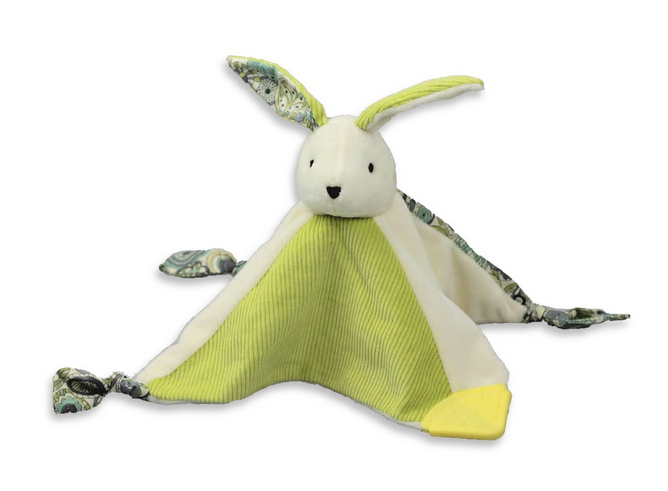 Schnuffeltuch Hase grün