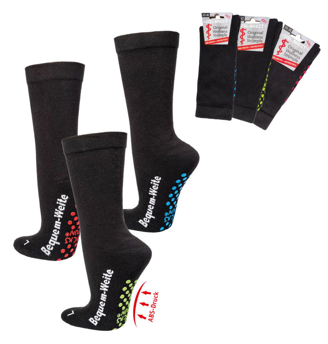 Extra weite Socken mit Noppen