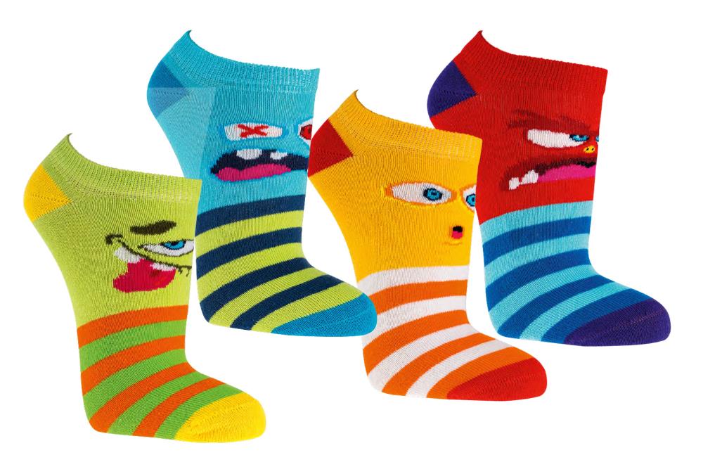Sneaker Socken Kinder - bunt sortiert | 3 Paar