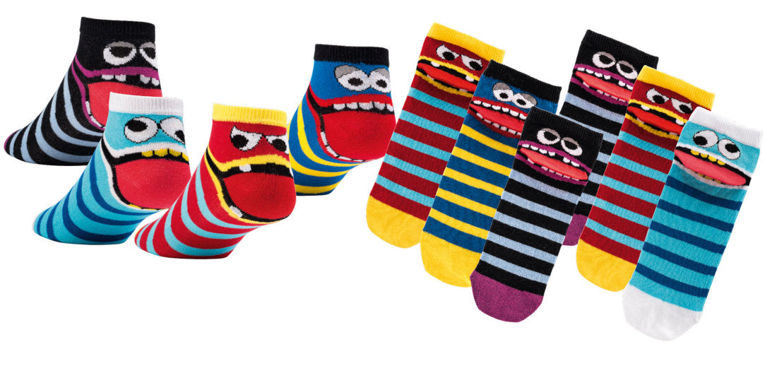 Sneaker Socken Kinder - bunt sortiert | 3 Paar