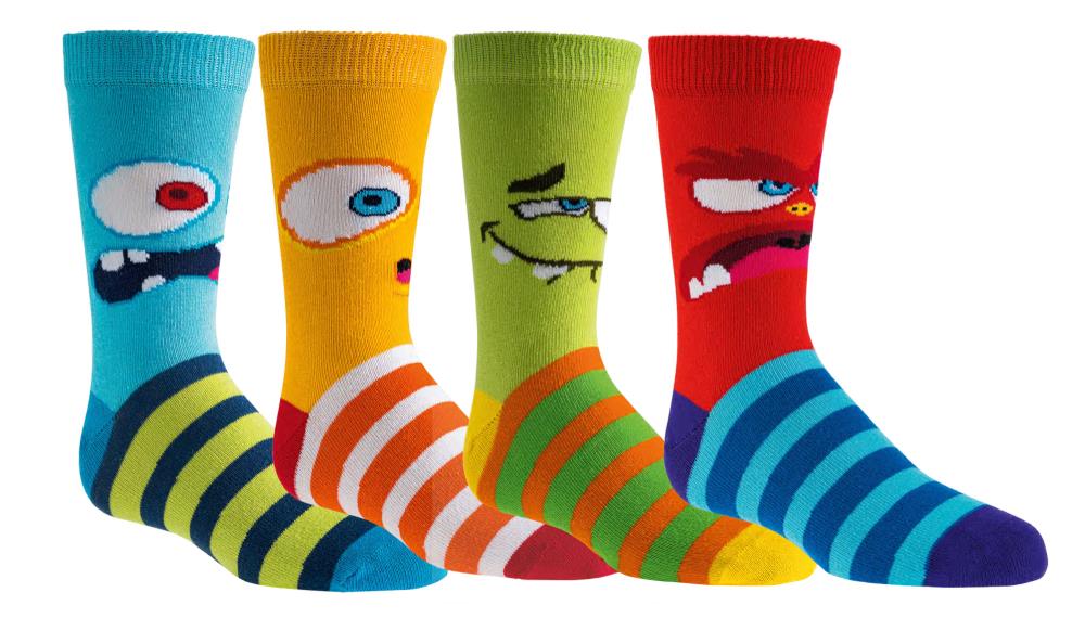 Bunte Kindersocken Lustige Monster | 3Paar