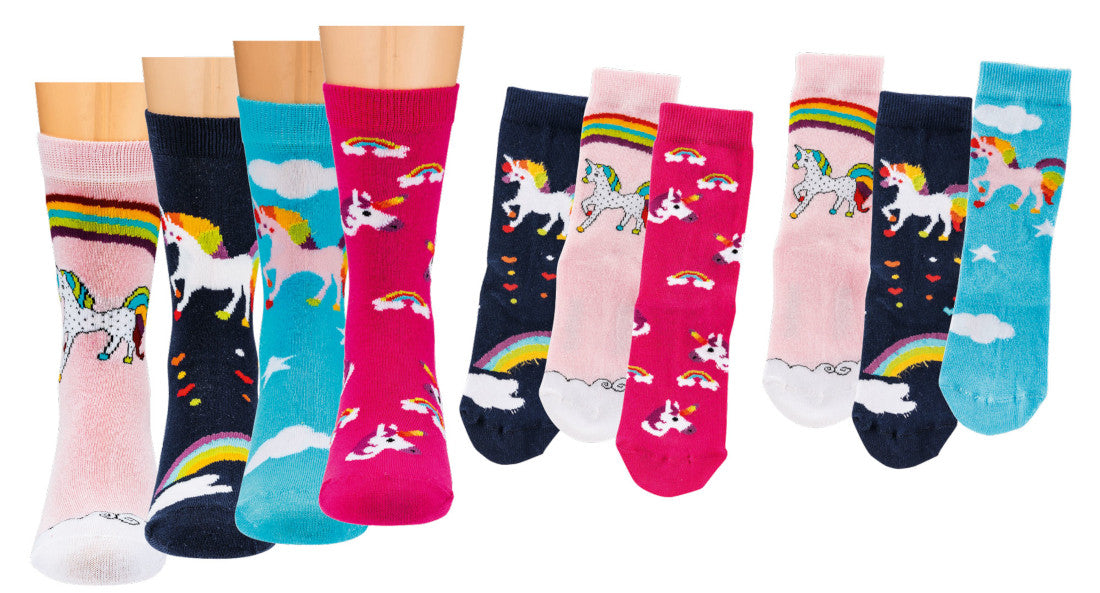 Kindersocken Einhorn | 3 Paar