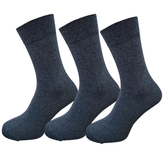 Socken ohne Gummi anthrazit | 3Paar