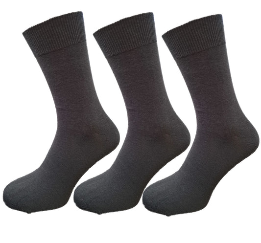 Braune Socken ohne Gummi | 3Paar
