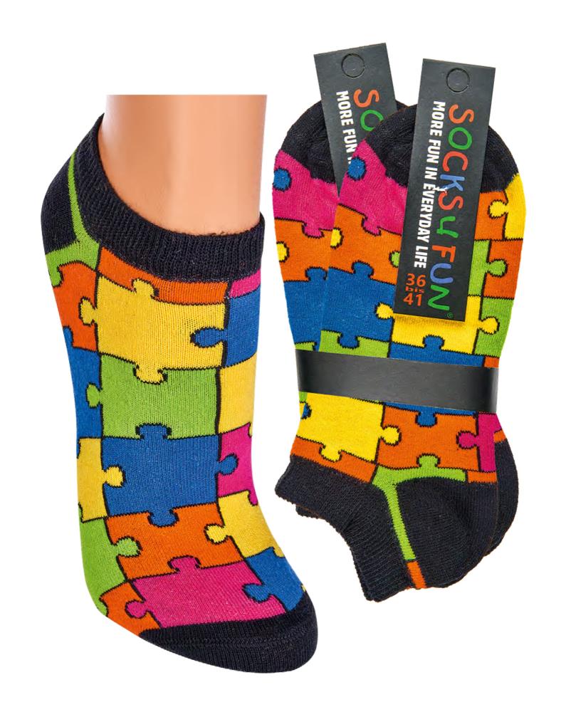 Bunte Socken Puzzle | 2 Paar