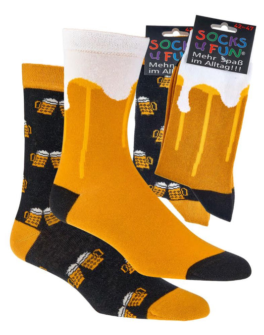 Spaß Socken Bier  | 2 Paar