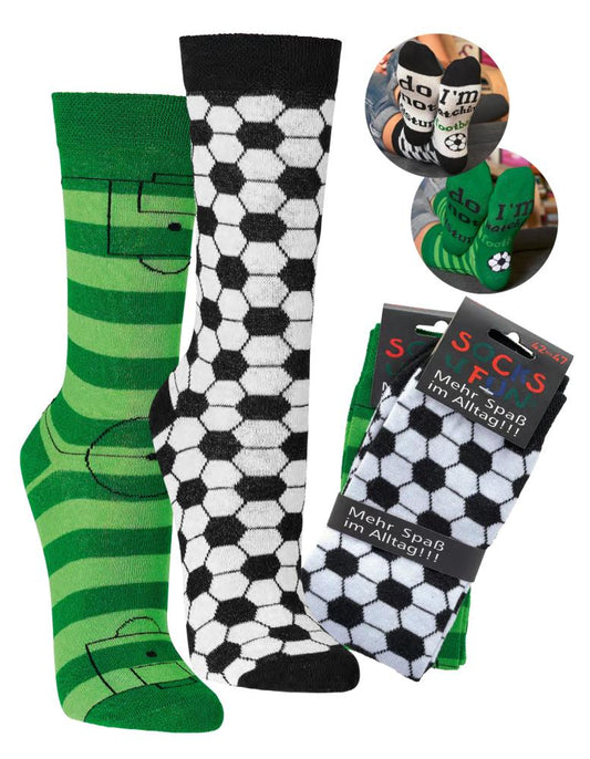 Spaßsocken Fußball | 2 Paar