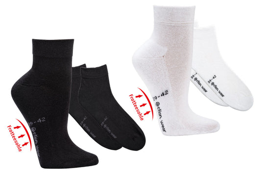 Kurzsocken Sport mit Frotteesohle