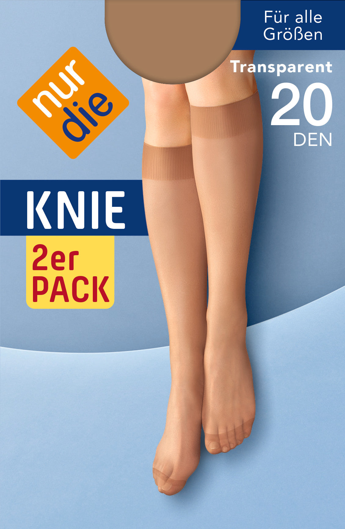 Kniestrümpfe Knie 20 | 6Paar