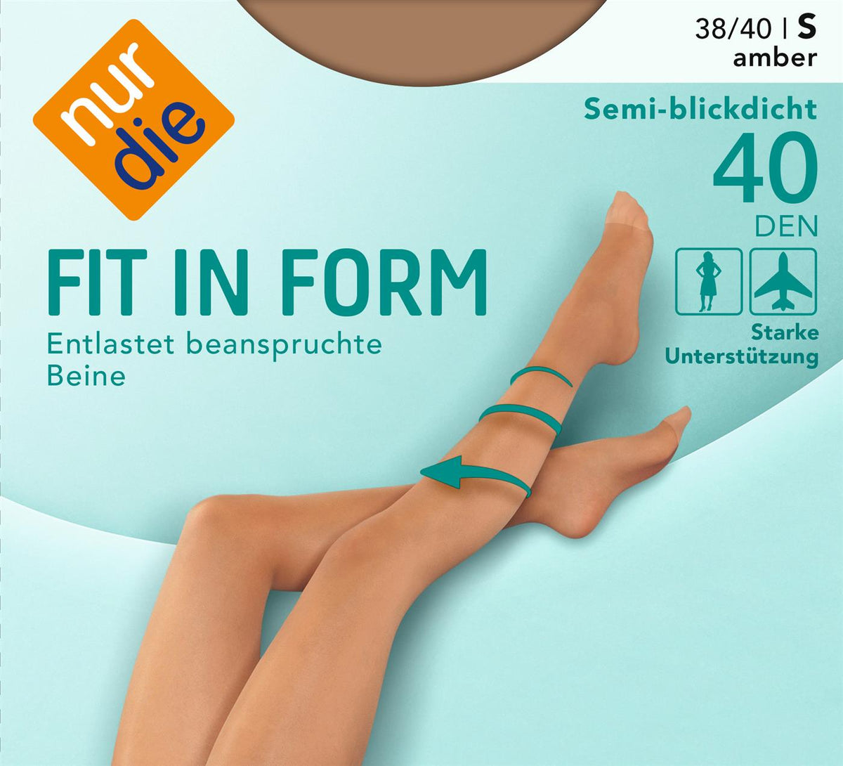 Stützstrumpfhose starke Stützwirkung Nur Die