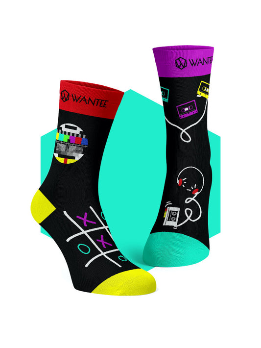 Retro Socken unterschiedliche Sockenpaare