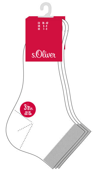 Kurzsocken s.Oliver | 3 Paar