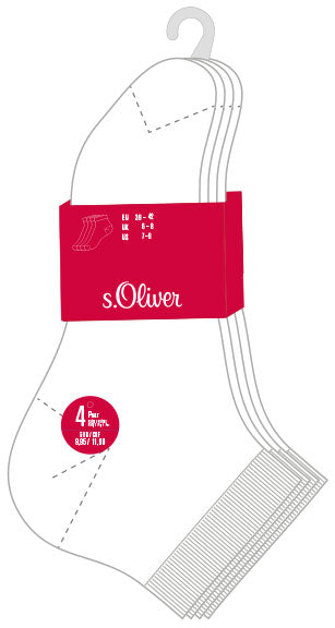 s.Oliver Socken kurzer Schaft | 4 Paar