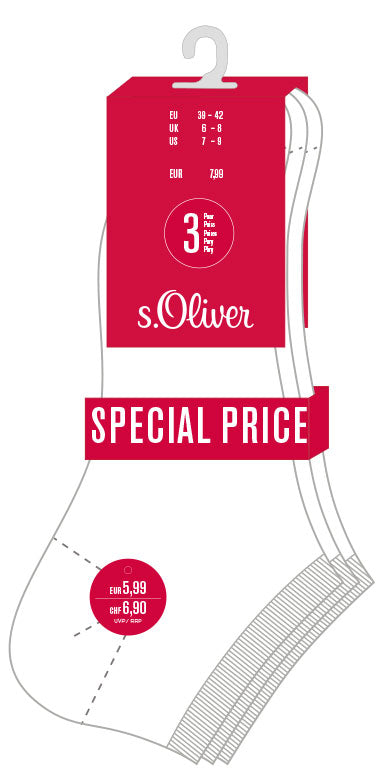 s.Oliver Sneakersocken Special Price | 3Paar
