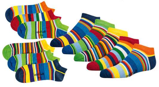 Sneaker Socken Kinder - bunt sortiert | 3 Paar