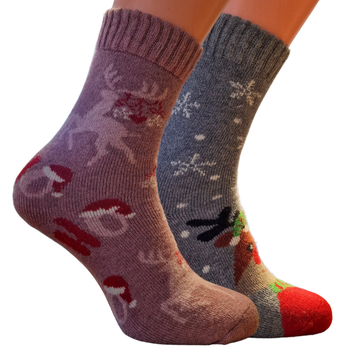 Weihnachtssocken für Damen | 2 Paar