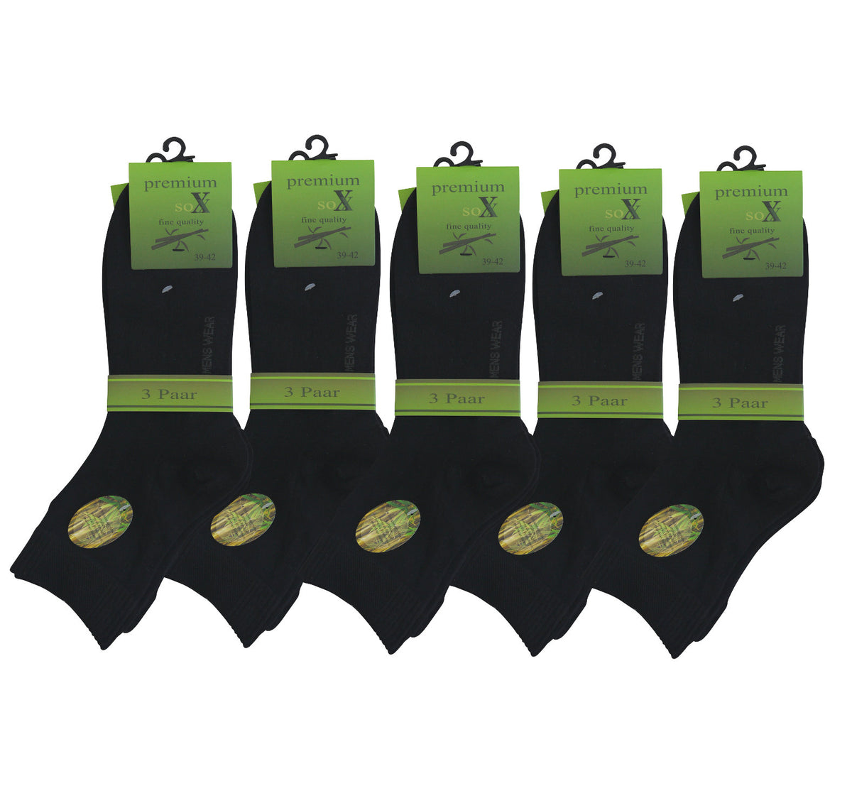 Bambus Socken kurzer Schaft 3,6,9 oder 12 Paar