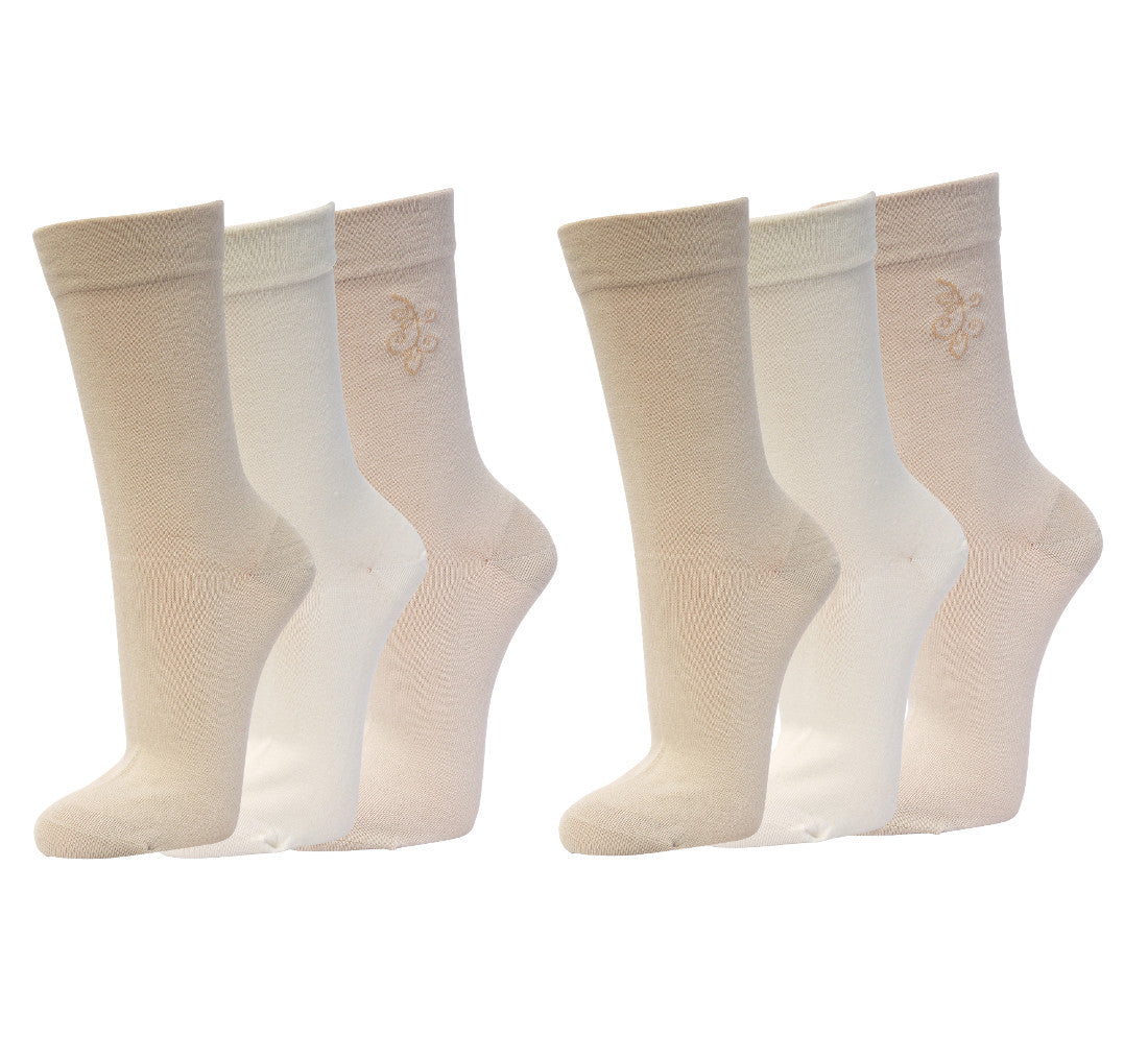 Damensocken ohne Gummibund | 6Paar