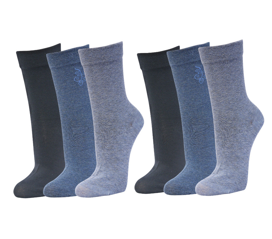 Damensocken ohne Gummibund | 6Paar