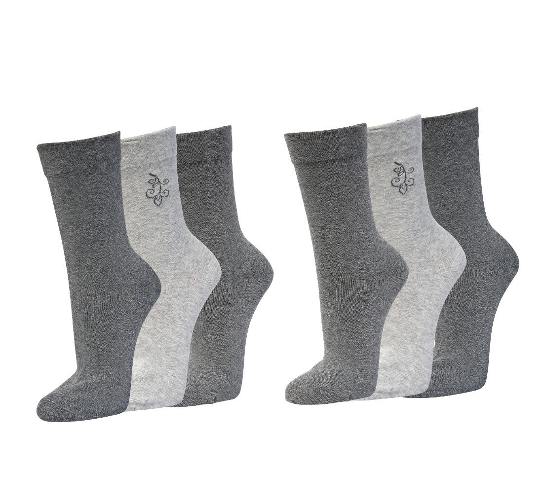 Damensocken ohne Gummibund | 6Paar