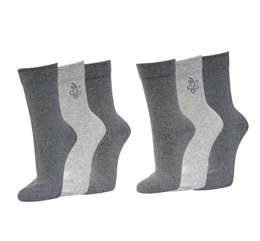 Damensocken ohne Gummibund | 6Paar