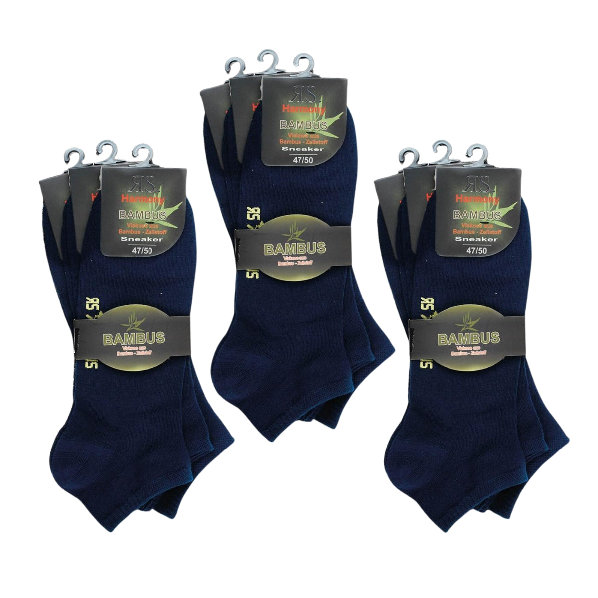 XXL Bambus Sneakersocken marine