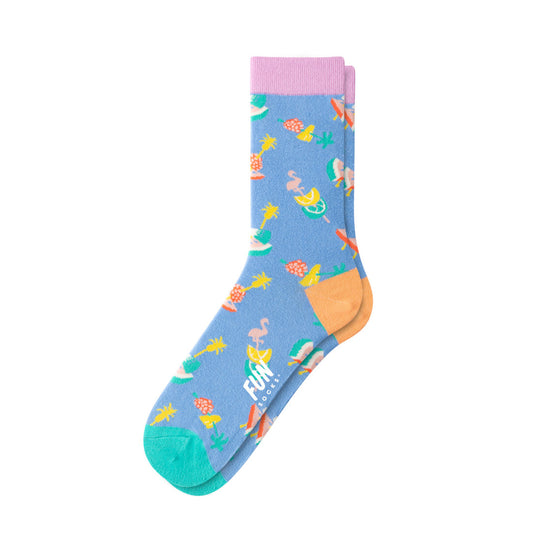 Lustige Socken Cocktail Motiv
