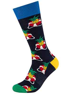 Bunte Spaßsocken Ananas 41-46