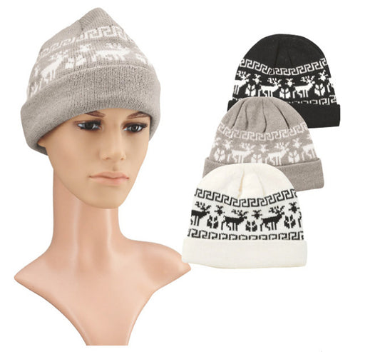 Strickmütze Norweger-Design