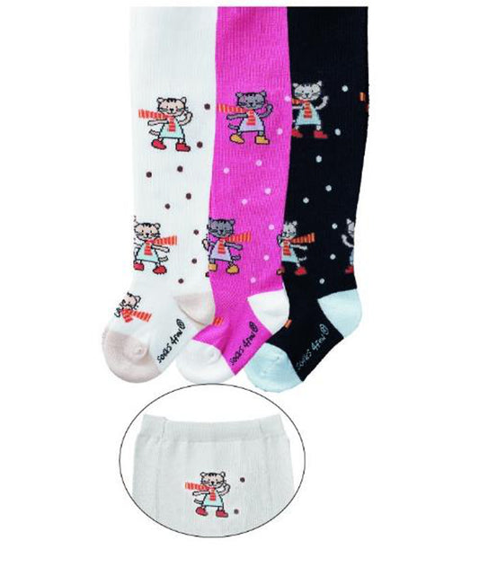 Babystrumpfhosen mit Katzenmotiv