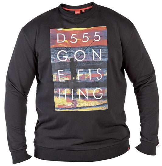 Sweatshirt Herren mit Fischmotiv 4XL