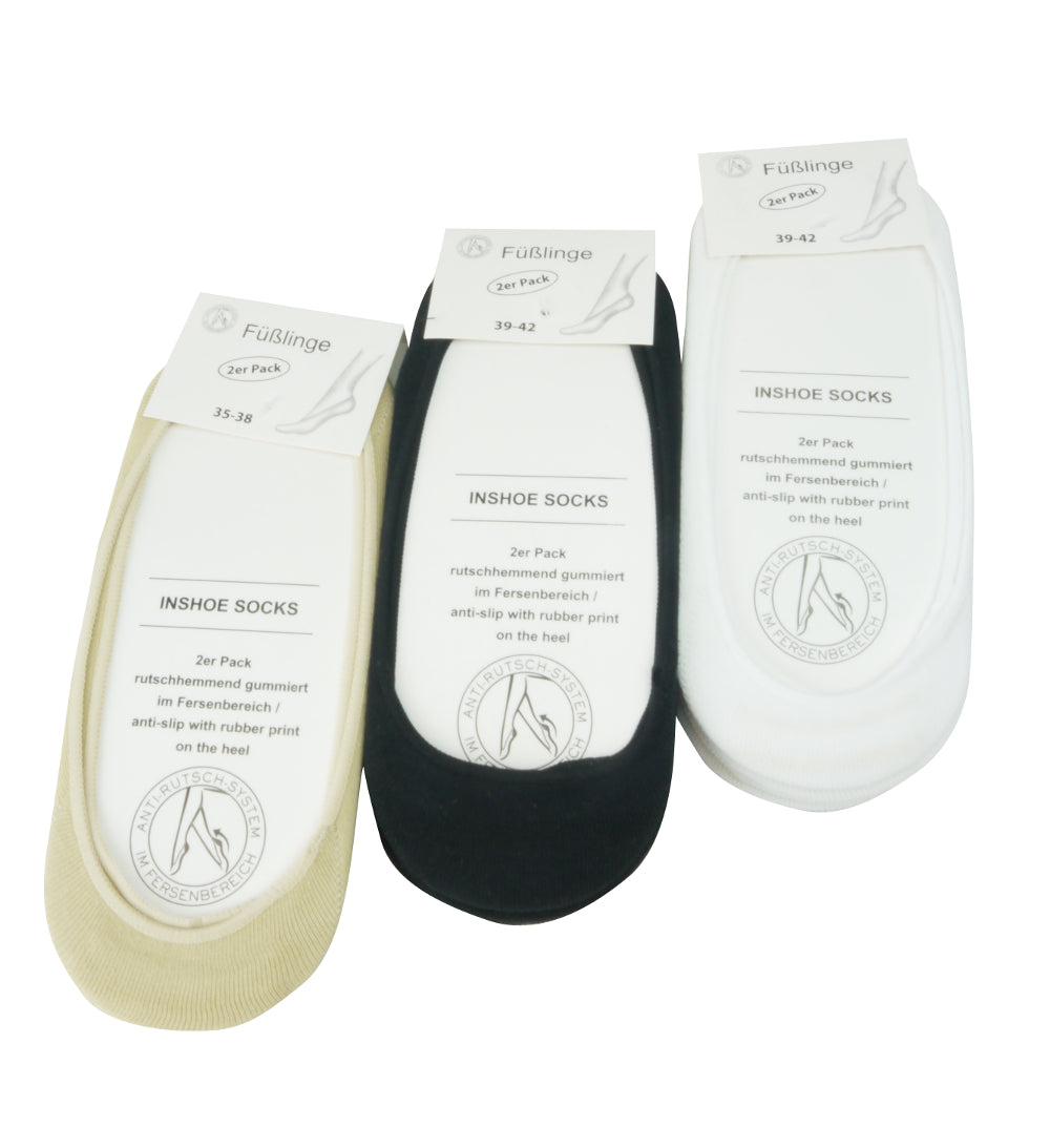 Füsslinge Ballerina für Damen | 4Paar