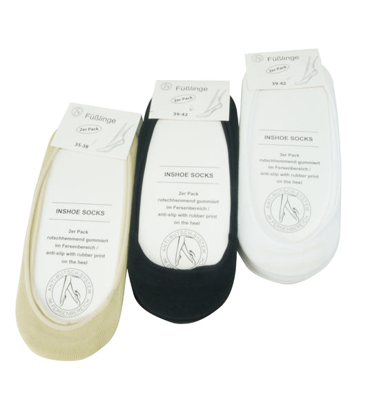 Füsslinge Ballerina für Damen | 4Paar