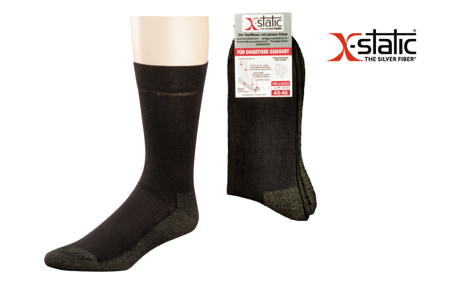 Funktions-Socken normallang mit X-Static®