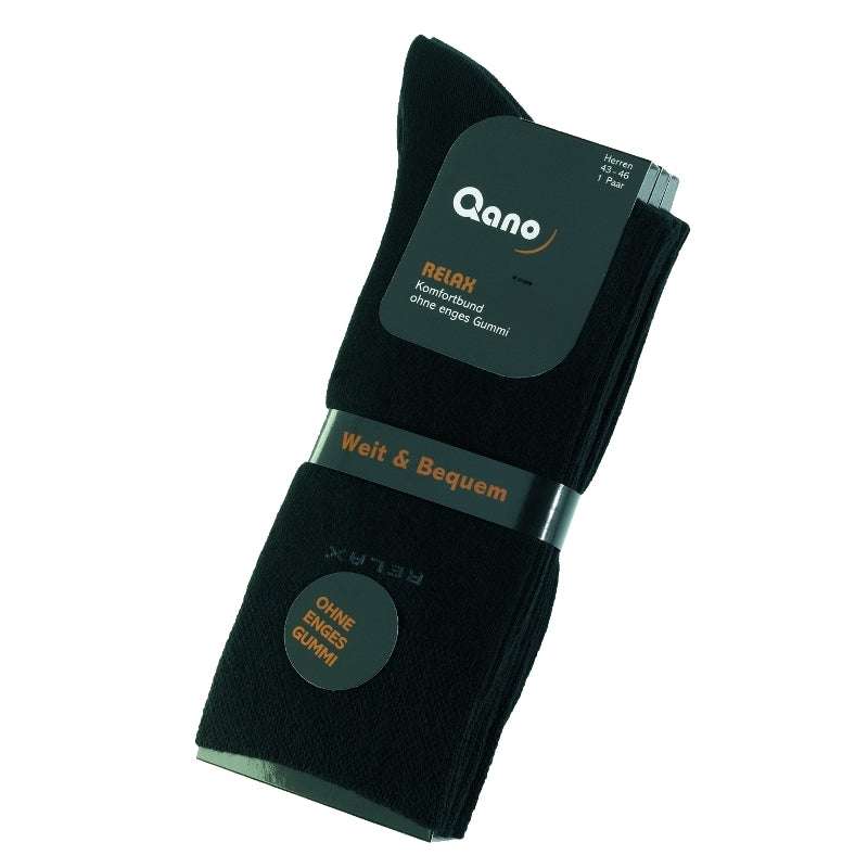 Gemütliche Socken Qano schwarz | 3Paar
