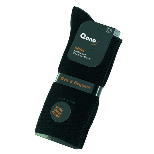 Gemütliche Socken Qano schwarz | 3Paar