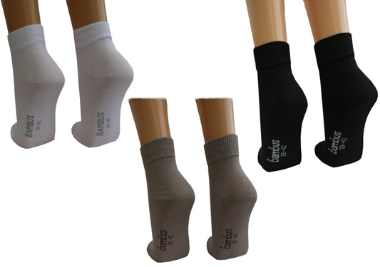 Kurzsocken Damen mit Bambus | 2 Paar