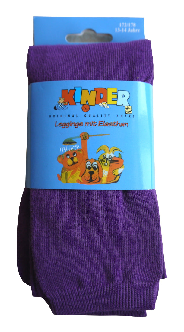 Kinder-Leggings unifarben