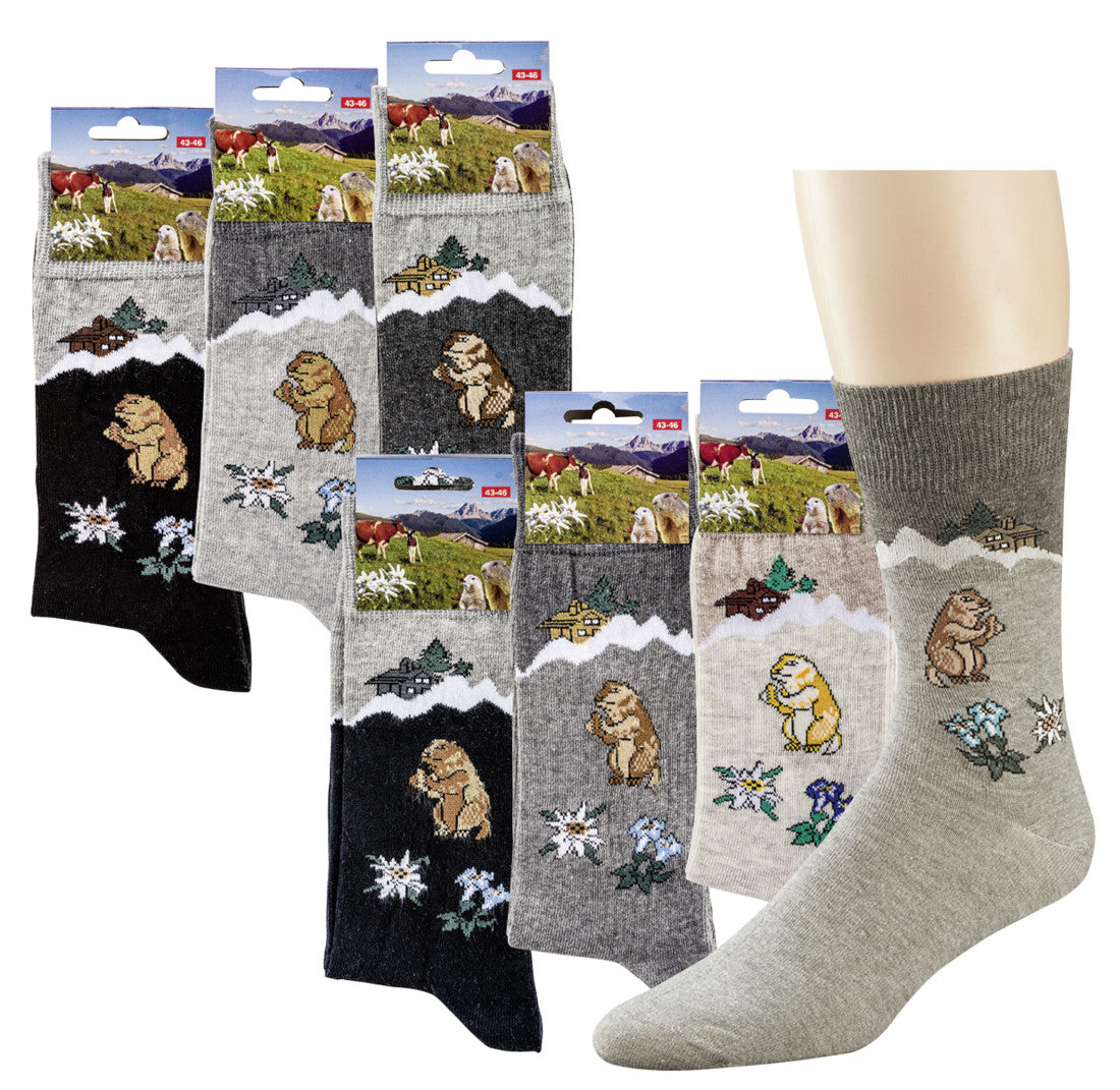 Murmeltier Socken | 3Paar