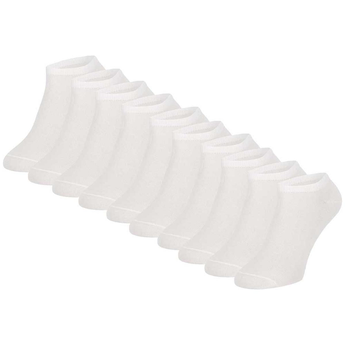 Weiße Sneaker Socken 10, 20 oder 30 Paar