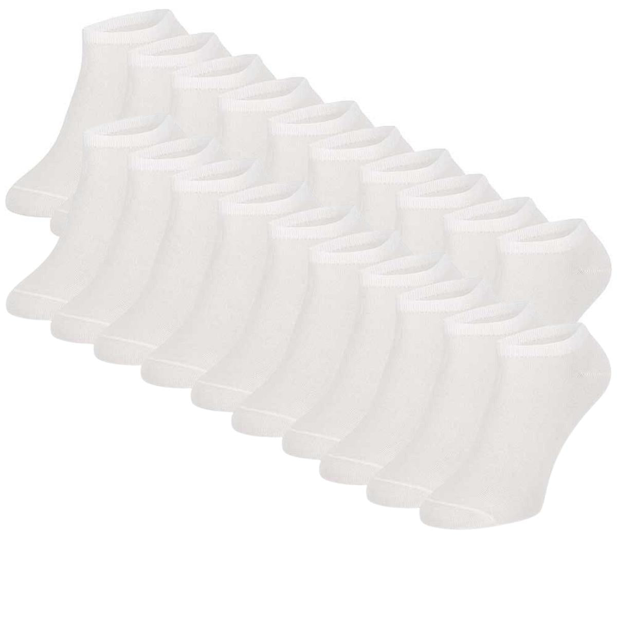Weiße Sneaker Socken 10, 20 oder 30 Paar